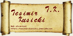 Tešimir Kusicki vizit kartica